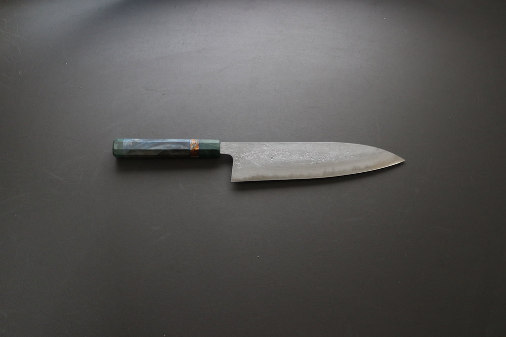 Sakai Kikumori Nashiji Gyuto 240mm Custom Handle - Thecooksedges