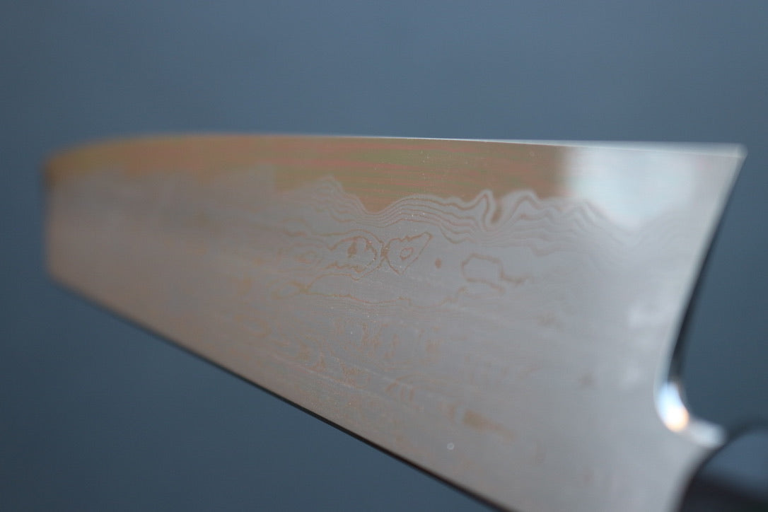 Nakagawa x Myojin Blue #1 Damascus Kiritsuke Gyuto 240mm - Thecooksedges