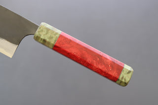 Kaji-bei Kurouchi Nakiri 165mm W/Custom Handle - Thecooksedges