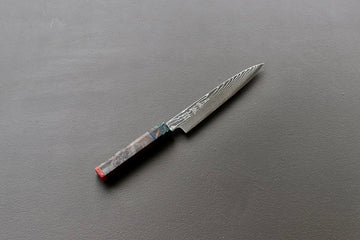 Sukenari ZDP189 Damascus petty 165mm w/Custom Handle - Thecooksedges