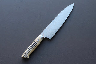 Takeshi Saji R2 Damascus Mirror Finished Gyuto 210mm - Thecooksedges