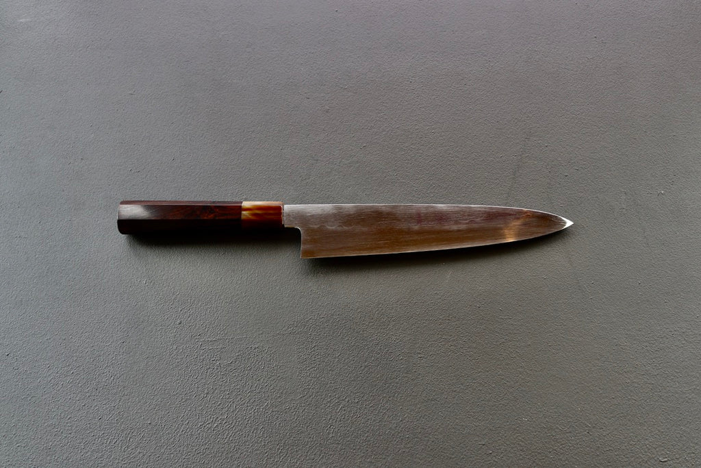 Yoshikazu Ikeda Oil Quenched Honyaki White #3 Gyuto 240mm - Thecooksedges