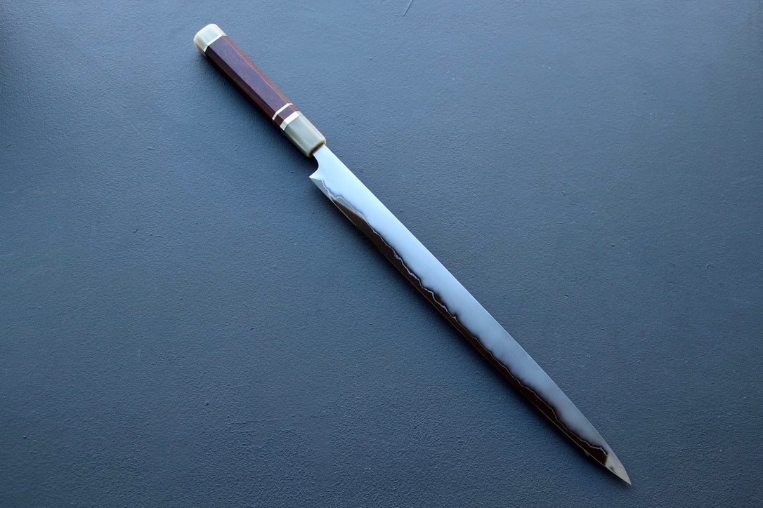 Hatsukokoro Katana Jihada Sujihiki 360mm - Thecooksedges