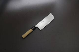 Sakai Kikumori x Yoshikazu Tanaka Gokujyo Nakiri 165mm - Thecooksedges