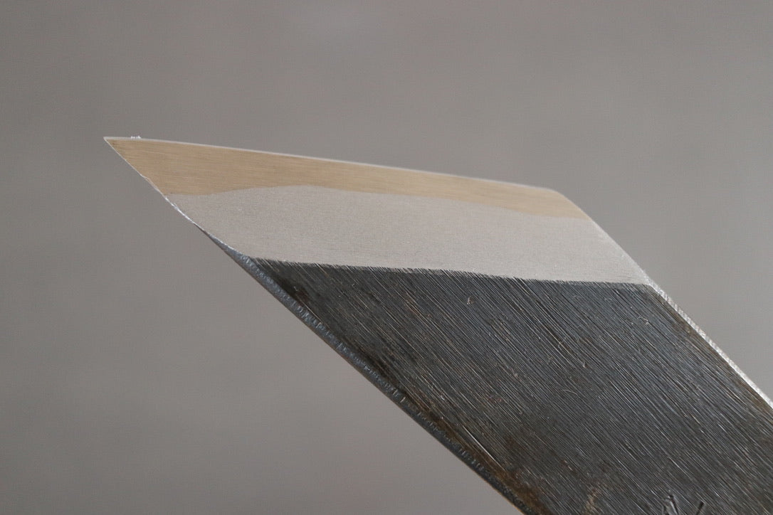 Sakai Kikumori Yoshikazu Tanaka Gokujyo Osaka-saki Unagi (Eel) knife Wide - Thecooksedges
