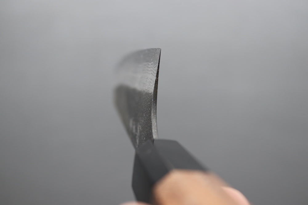 Yoshimi Kato Damascus Kurouchi AS Bunka 170mm - Thecooksedges