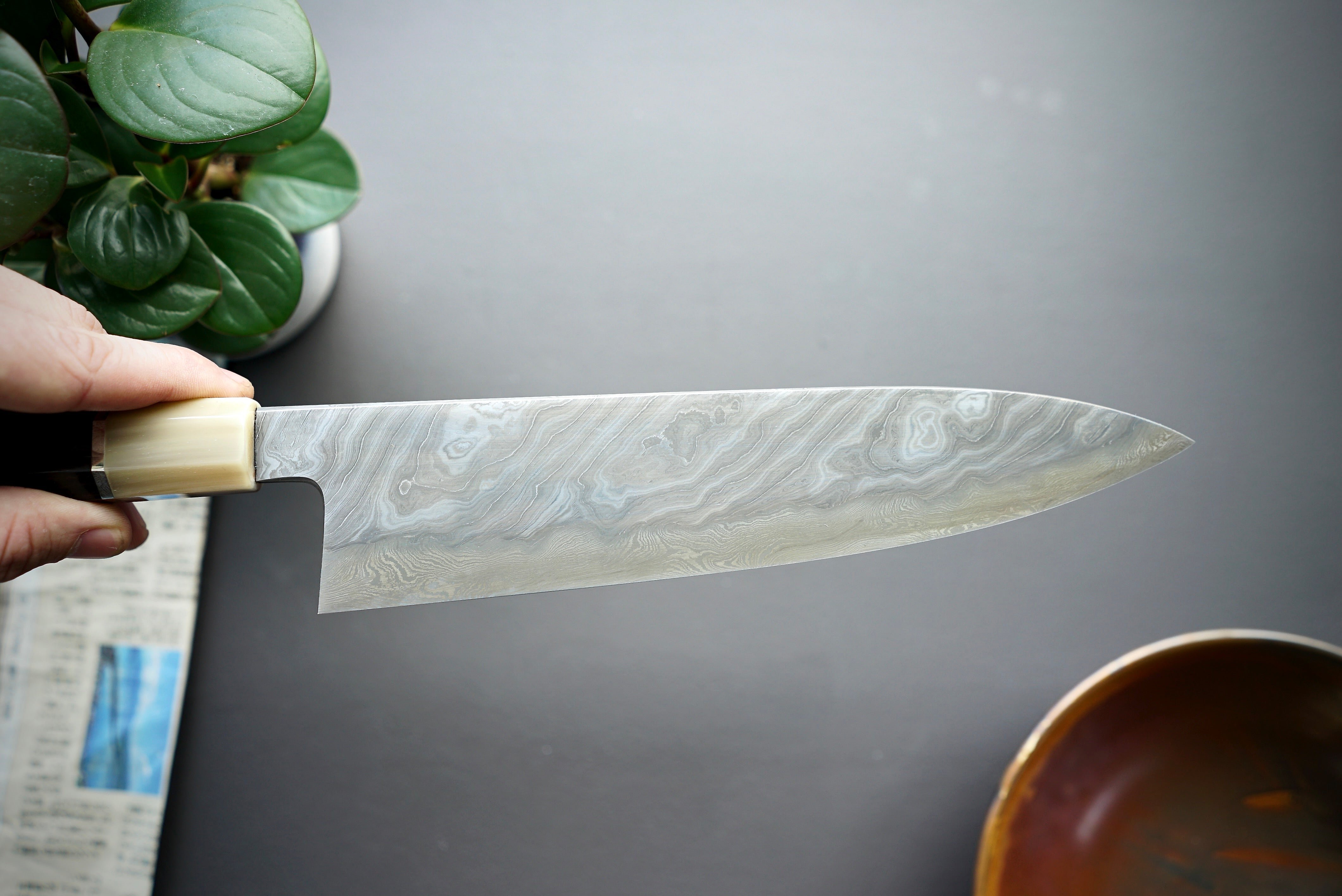 Shoichi Hashimoto Yuzan Damascus Gyuto 240mm - Thecooksedges