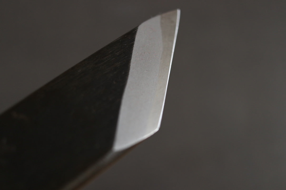 Sakai Kikumori Yoshikazu Tanaka Gokujyo Osaka-saki Unagi (Eel) knife Wide - Thecooksedges