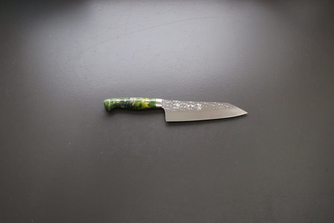 Yu Kurosaki Senko Santoku 165mm W/Custom Acrylic Handle - Thecooksedges