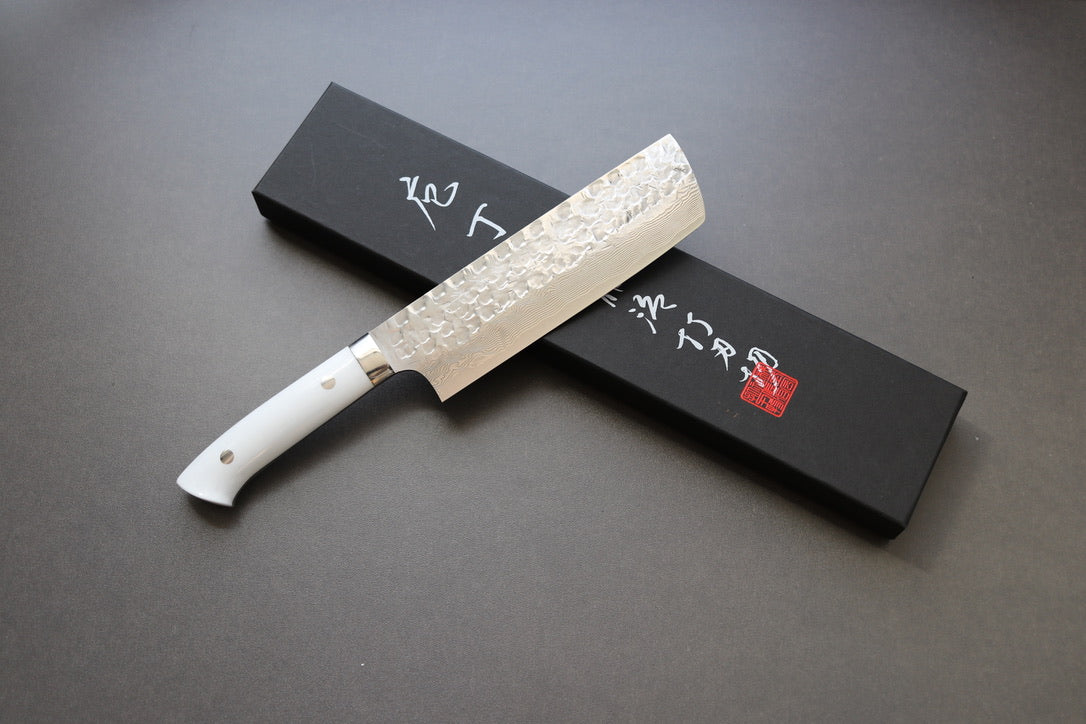 Takeshi Saji Tsuchime VG10 Nakiri 165mm - Thecooksedges