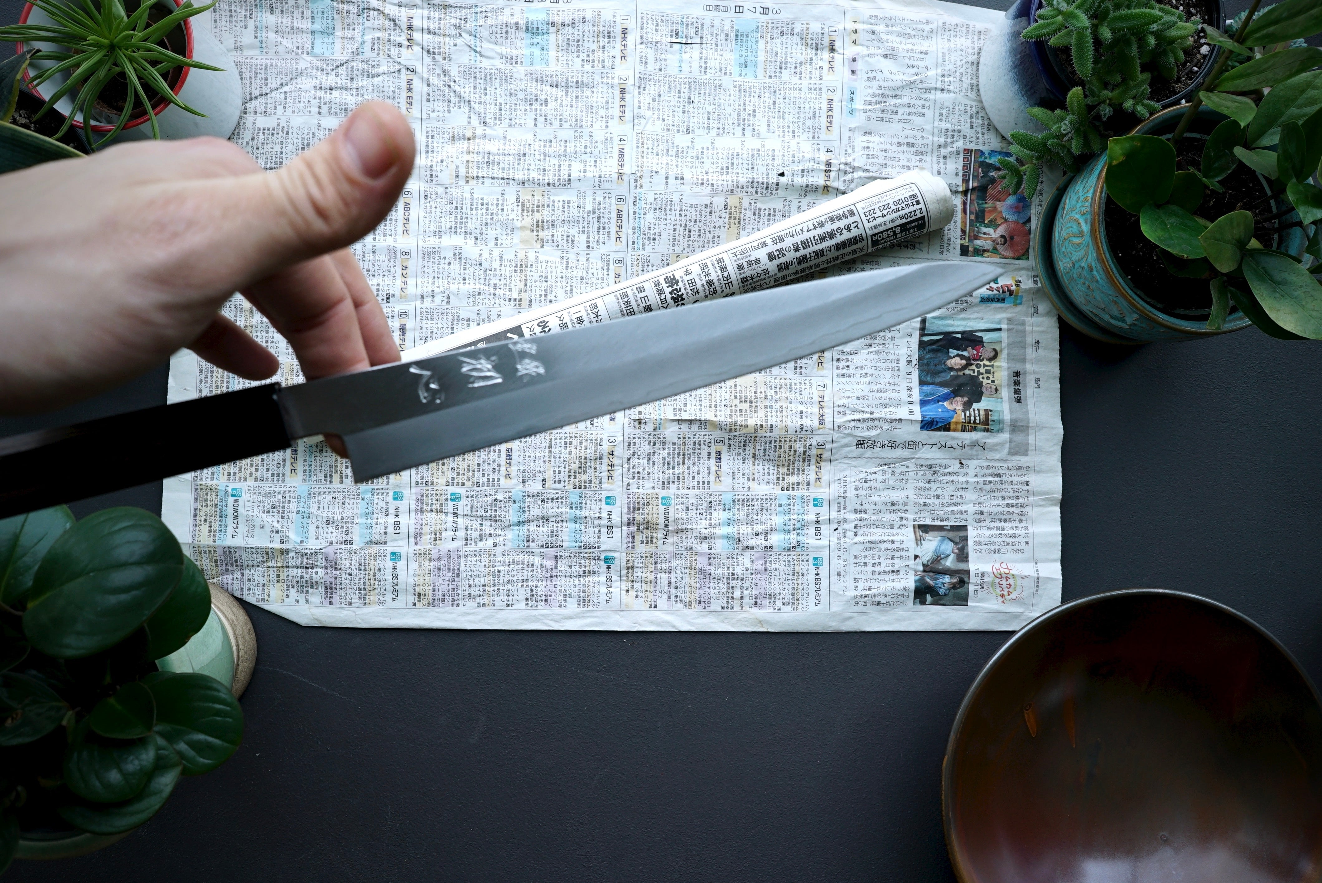 Nakagawa Hamono Silver 3 Sujihiki 240mm - Thecooksedges