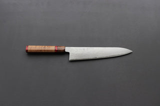 Shigeki Tanaka VG10 Damascus Gyuto 240mm w/Custom Handle - Thecooksedges