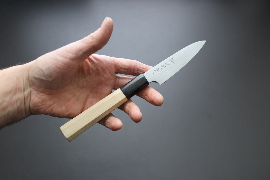 Sakai Kikumori Yoshikazu Tanaka Gokujyo Petty 90mm - Thecooksedges