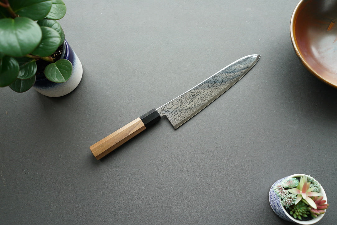Hatsukokoro Sunaarashi Kurozome Damascus Gyuto 240mm - Thecooksedges