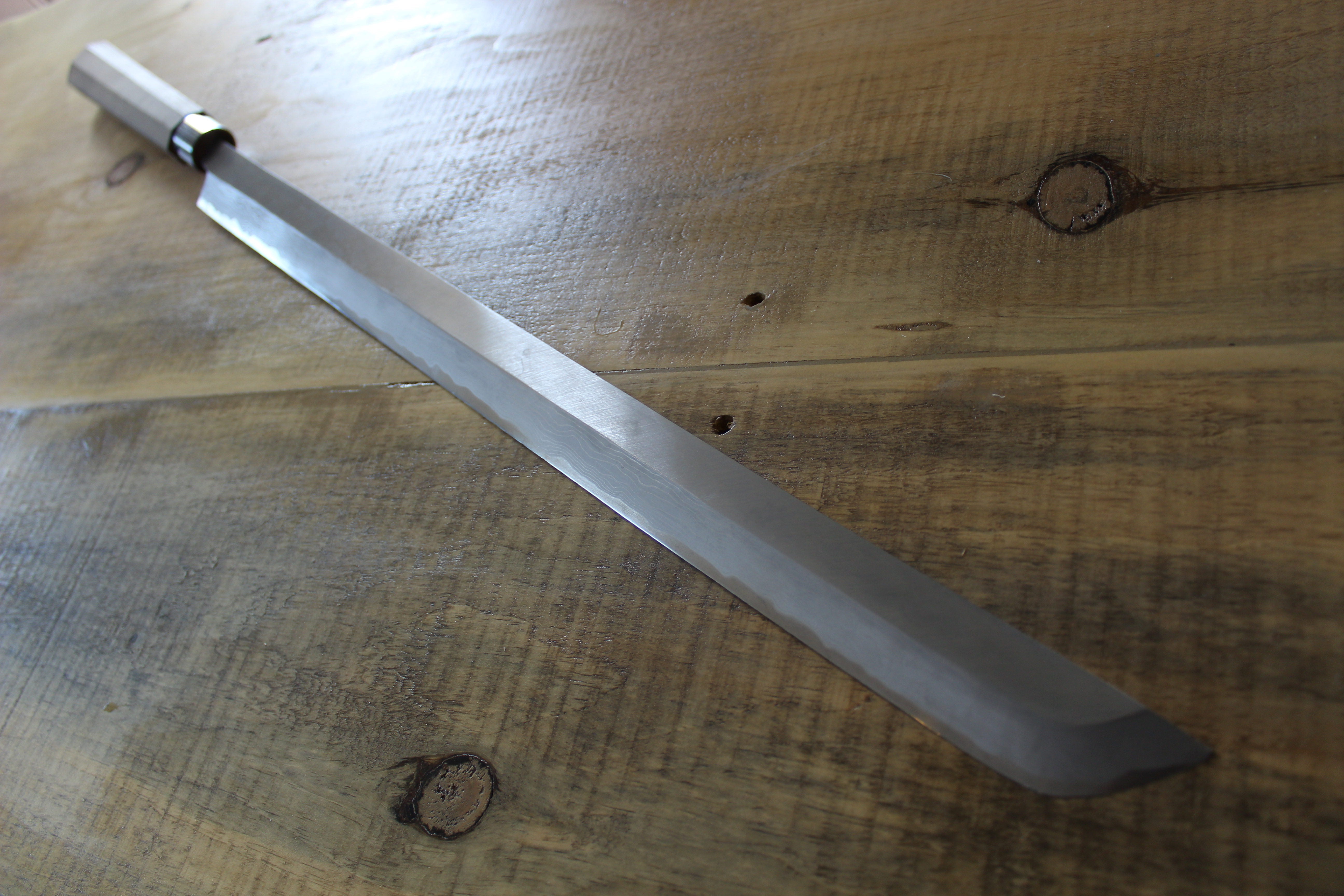 Shimizu suminagashi maguro bocho 600mm - Thecooksedges
