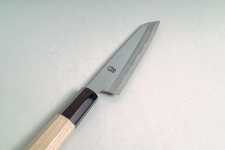 Sakai Kikumori Kikuzuki Kasumi kiritsuke Petty 135mm - Thecooksedges