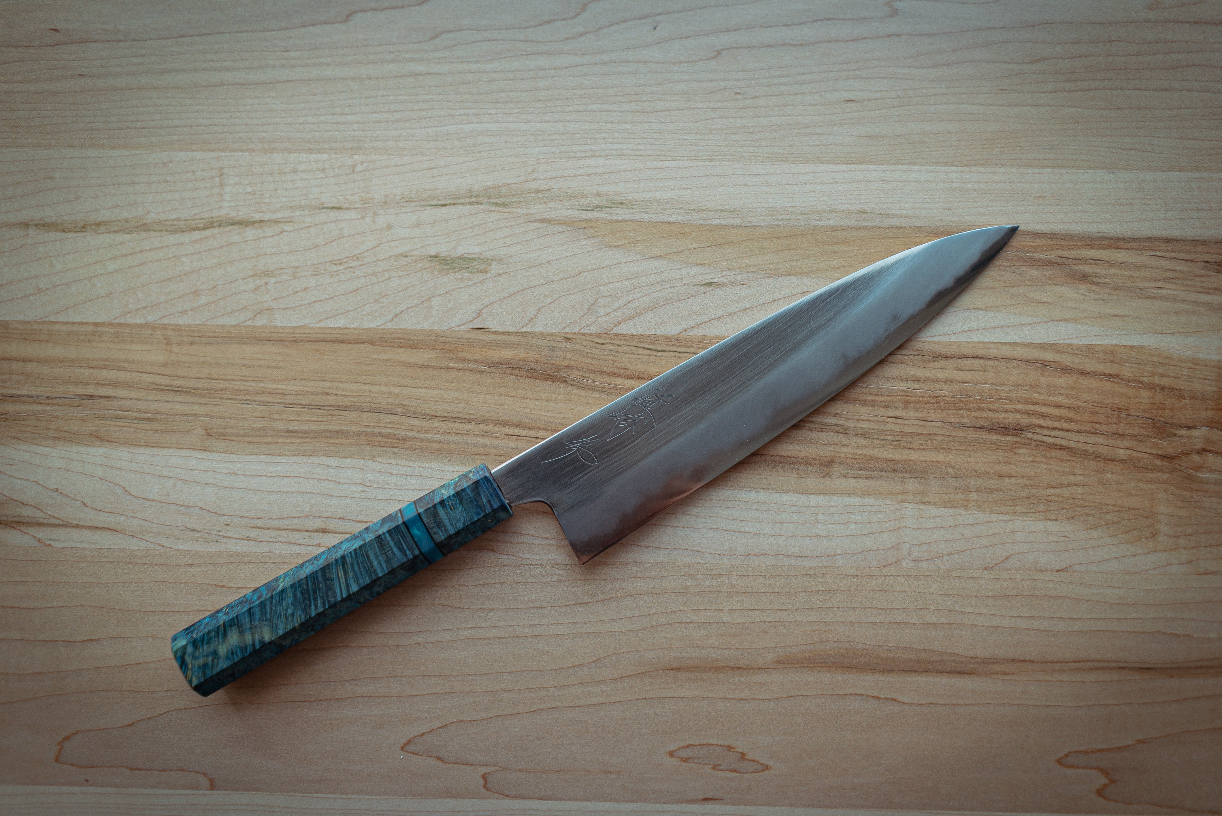 Mazaki Blue#2 Migaki Gyuto 225mm - Thecooksedges