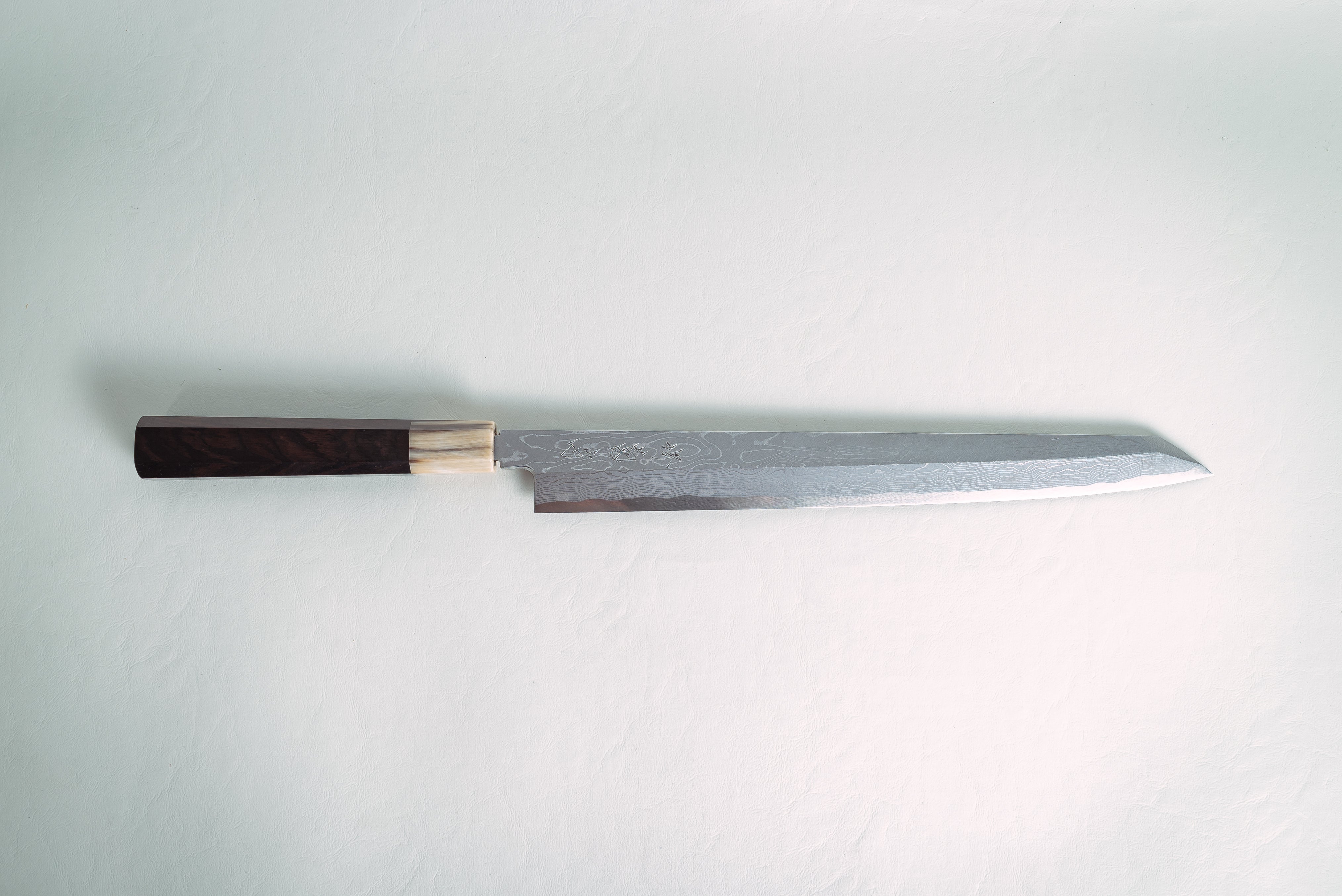 Nakagawa White #1 Damascus Kiritsuke Yanagiba 300mm - Thecooksedges