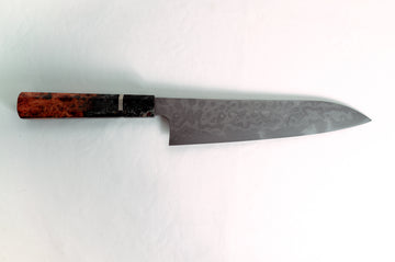 Nigara Hamono Blue #2 White #2 Coreless Damascus Gyuto 240mm - Thecooksedges