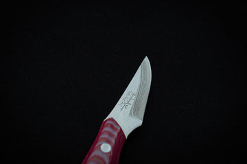 Takeshi Saji SRS13 Damascus Mini Skinner 80mm - Thecooksedges