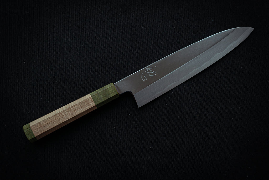 Shirasagi Gyuto 210mm w/Maple Handle - Thecooksedges