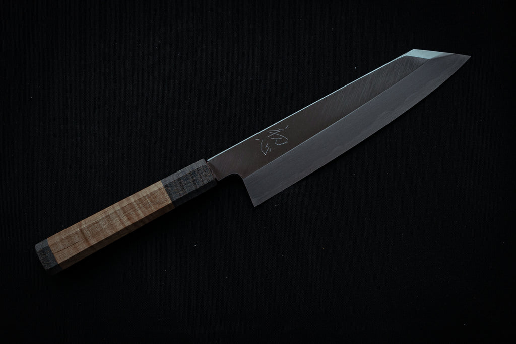 Shirasagi Kiritsuke Gyuto 210mm w/Maple Handle - Thecooksedges