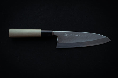 Sakai Kikumori Shironiko Deba 165mm - Thecooksedges