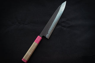 Shinkiro AS Damascus Gyuto 210mm w/Maple Handle - Thecooksedges