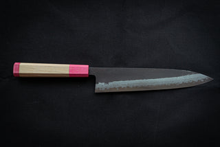 Shinkiro AS Damascus Gyuto 210mm w/Maple Handle - Thecooksedges