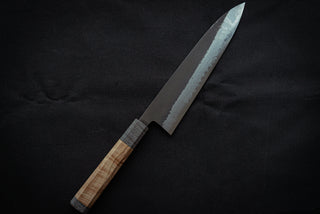 Shinkiro AS Damascus Gyuto 210mm w/Maple Handle - Thecooksedges