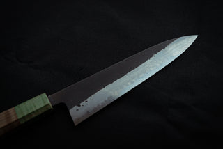 Shinkiro AS Damascus Gyuto 210mm w/Maple Handle - Thecooksedges