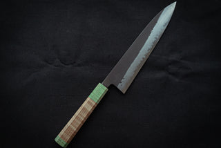 Shinkiro AS Damascus Gyuto 210mm w/Maple Handle - Thecooksedges