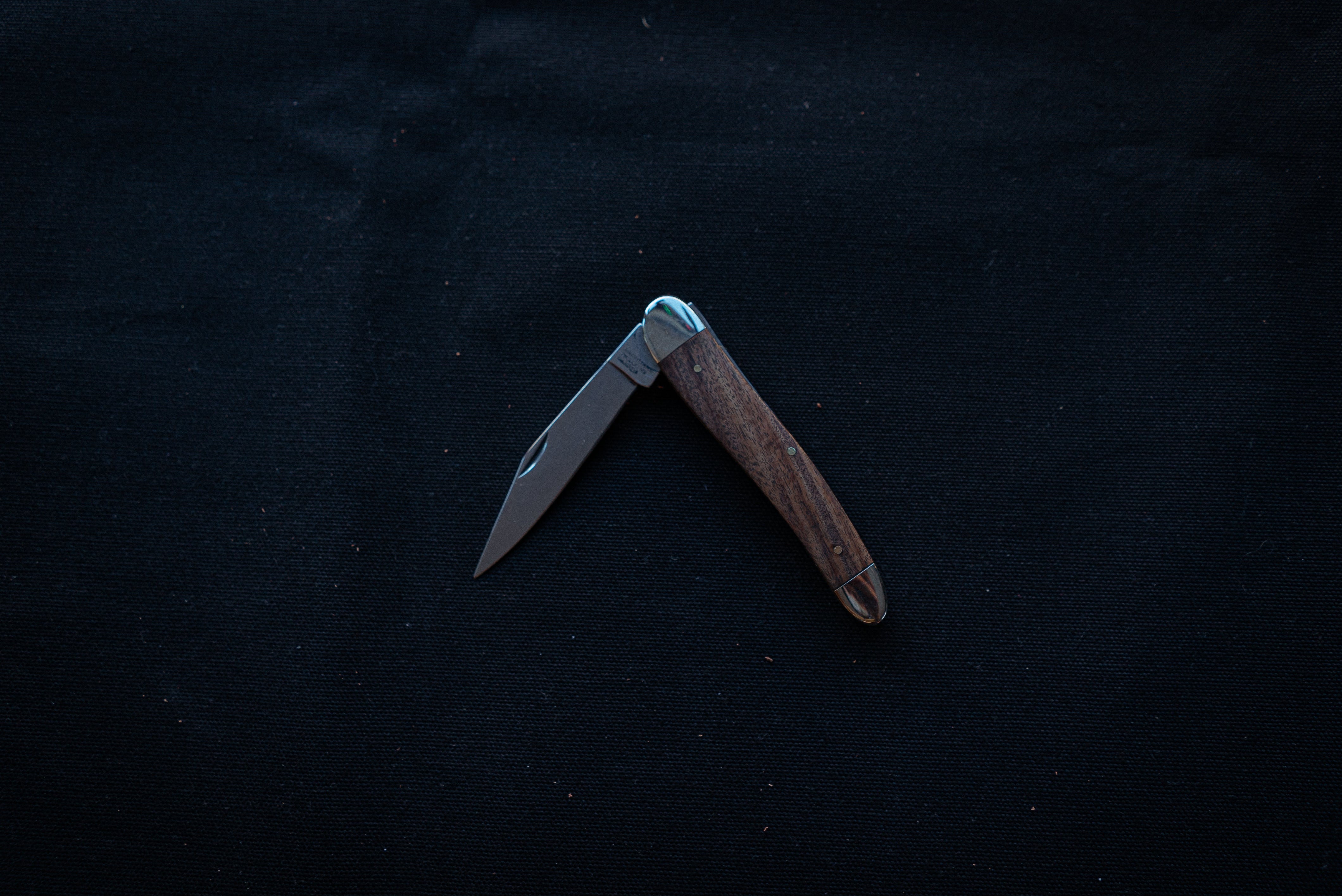 Grohmann Slimline Pocket Knife w/leather sheath - Thecooksedges