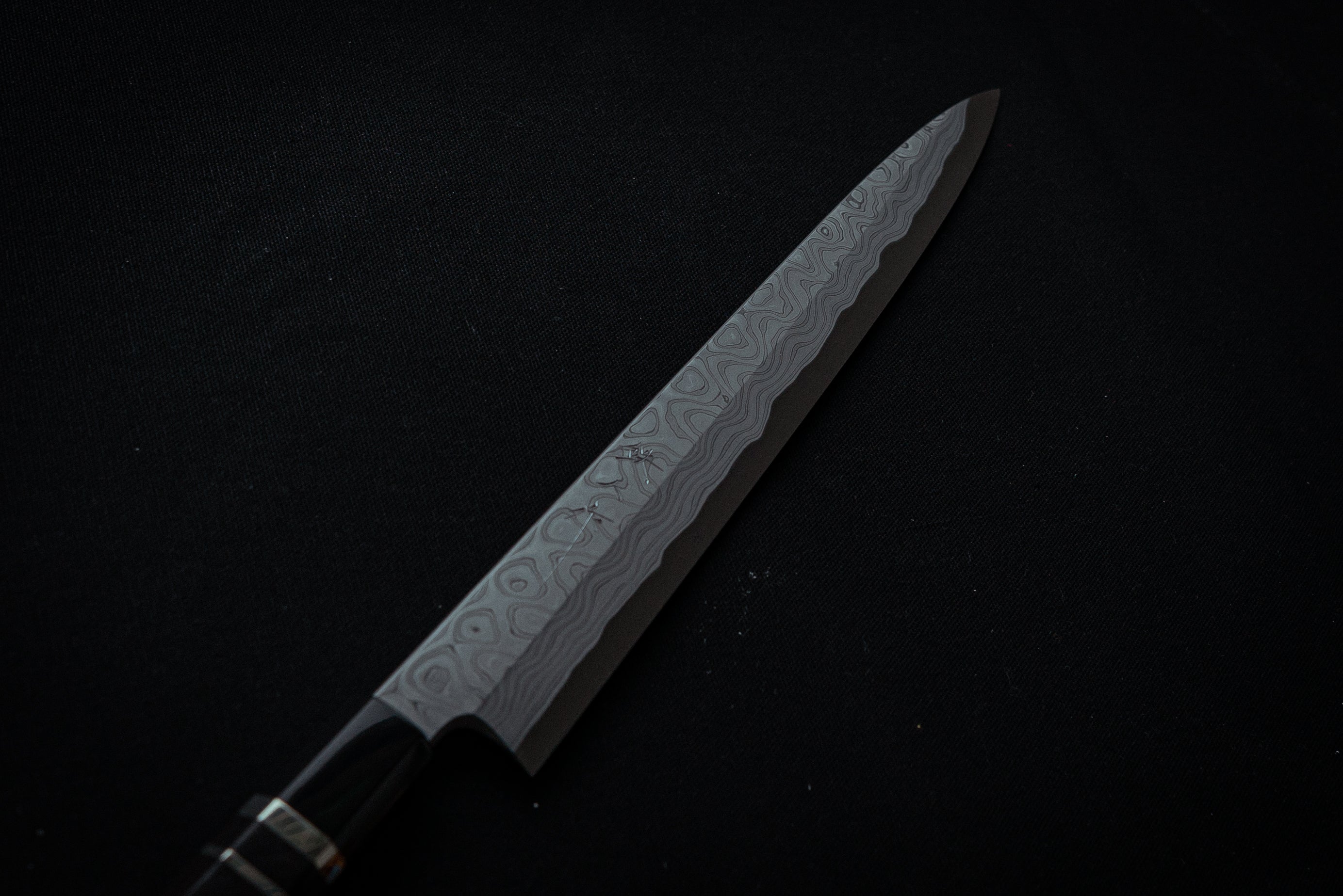 Tetsujin Hamono Blue#2 Damascus Yanagiba 300mm - Thecooksedges