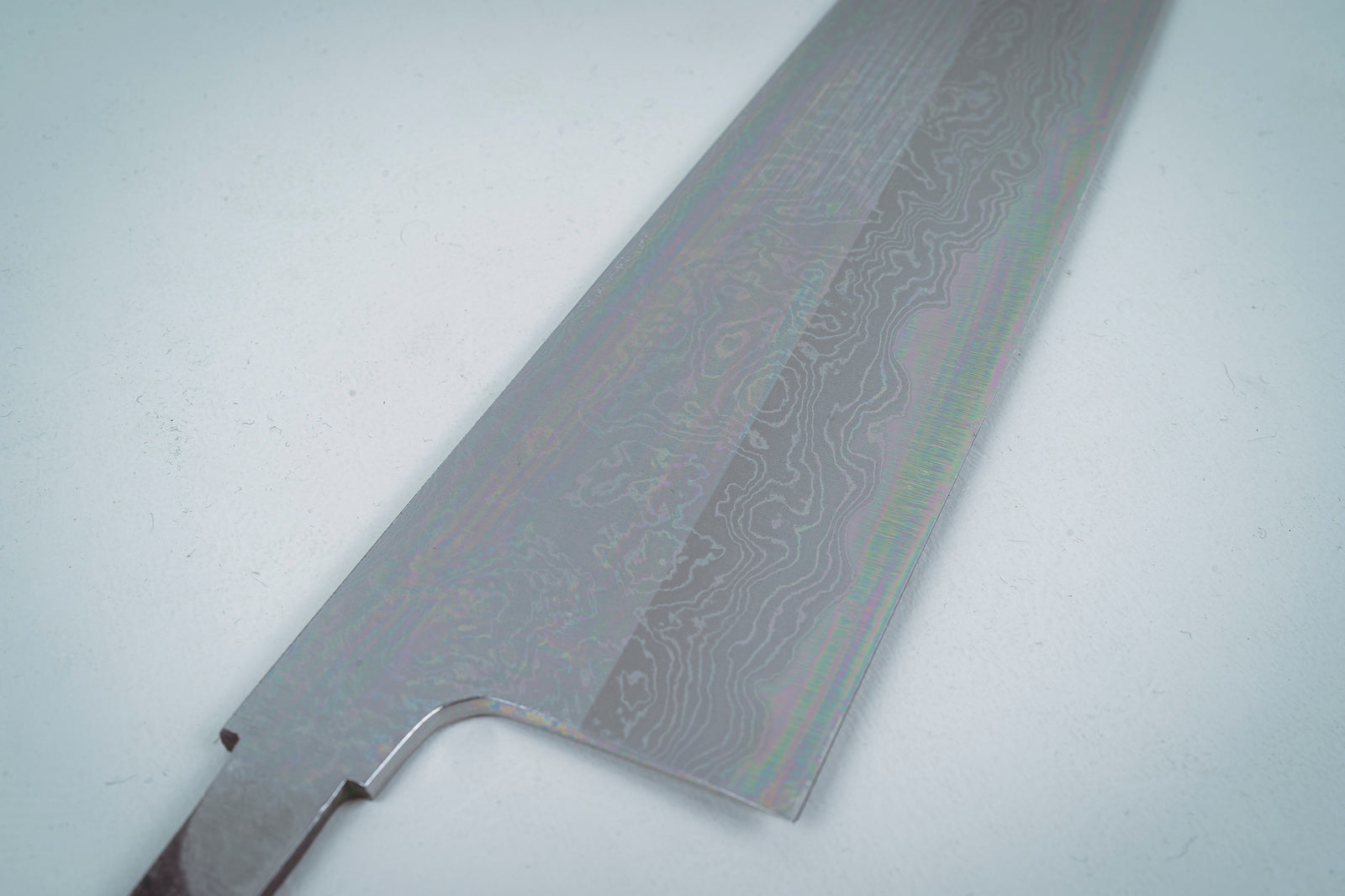 Yoshikazu Tanaka White #1 Damascus Gyuto 240mm (Blade Only) - Thecooksedges