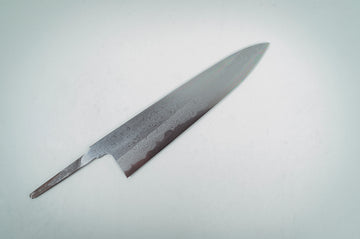 Yoshikazu Tanaka White #1 Damascus Gyuto 240mm (Blade Only) - Thecooksedges
