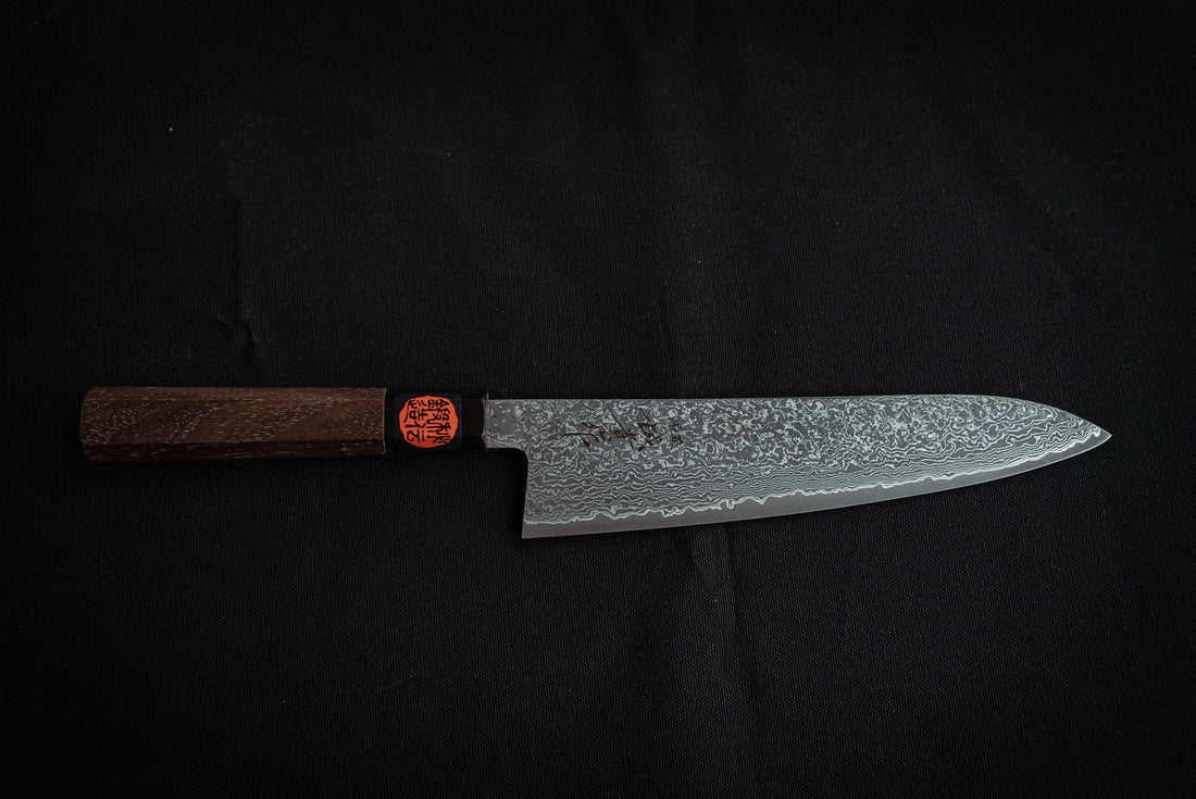Shigeki Tanaka R2 Damascus Gyuto 210mm - Thecooksedges