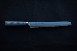 Tojiro Oboro Bread Knife 220mm F-1314 - Thecooksedges