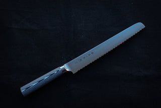 Tojiro Oboro Bread Knife 220mm F-1314 - Thecooksedges