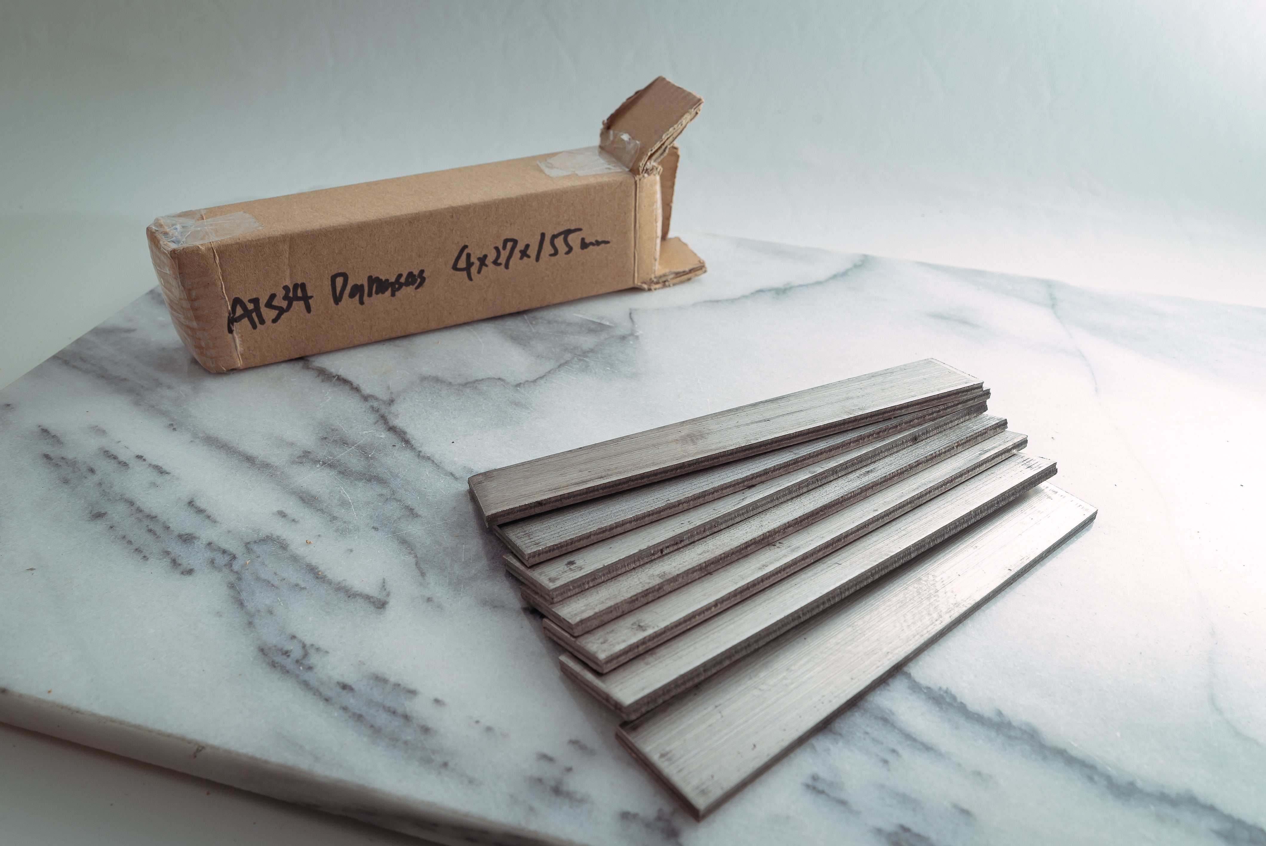 ATS-34 Damascus Billet - Thecooksedges