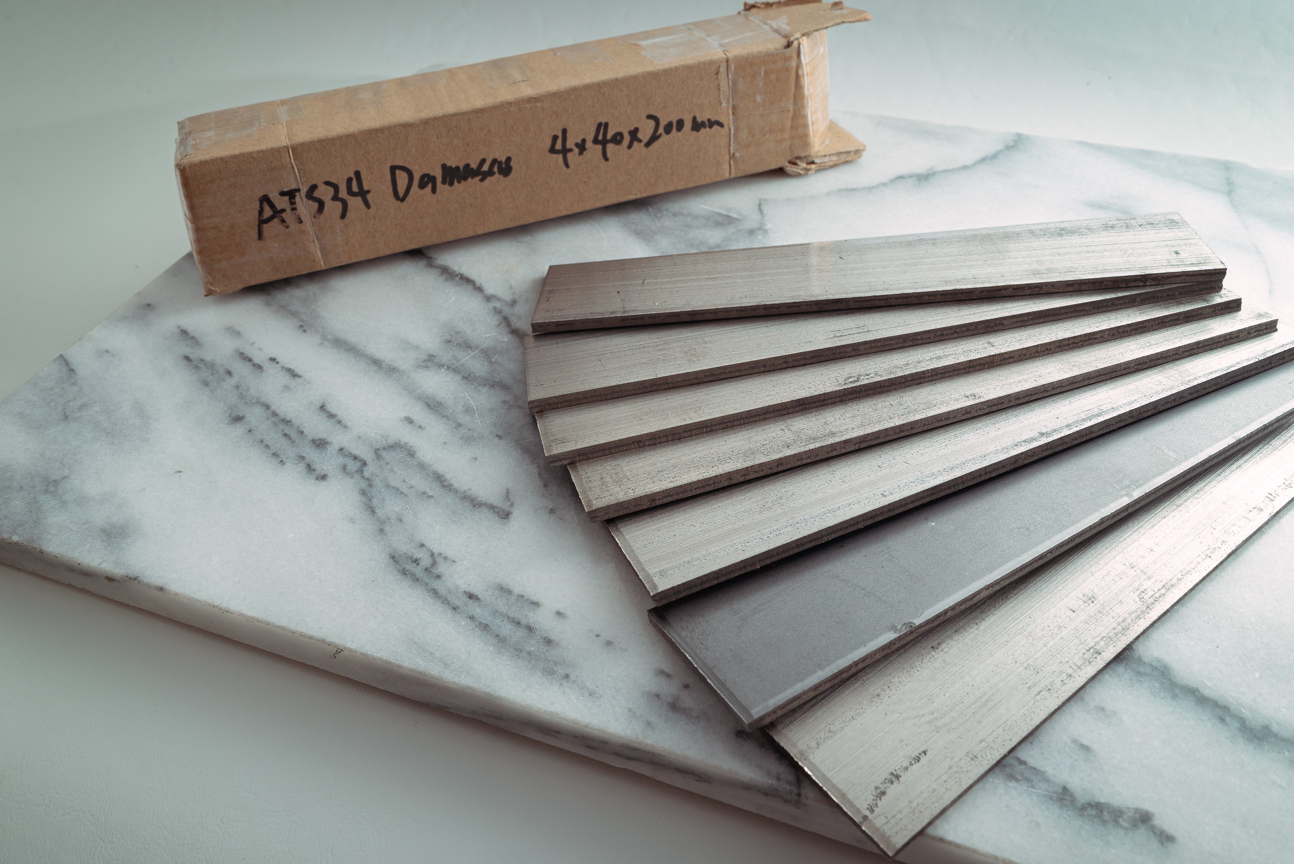 ATS-34 Damascus Billet - Thecooksedges