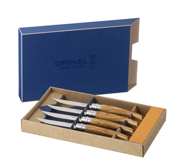 Opinel ash wood steak knives - Thecooksedges